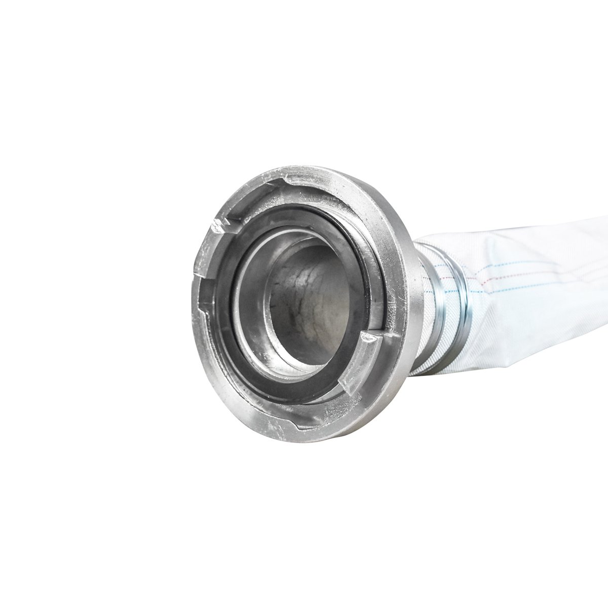 Furtun irigatii/pomp. premium din PVC 4 toli, lungime 20m cu racord aluminiu, max 10bar, panzat Breckner Germany